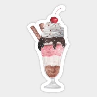 Ice cream watercolor Sticker